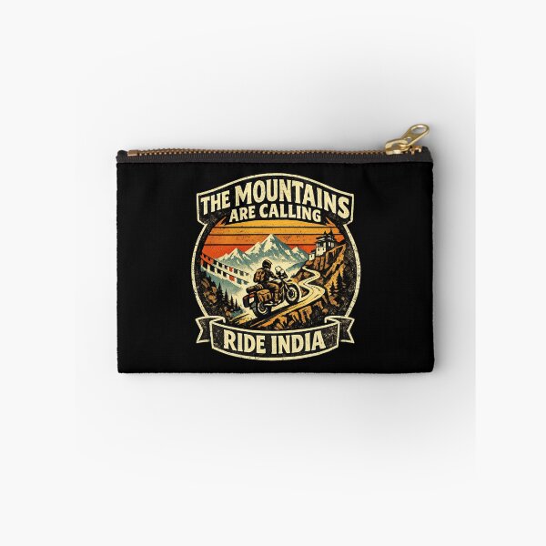 Item preview, The Mountains Are Calling Ride India Vintage Motorcycle Adventure Design designed and sold by Globalcitytees.