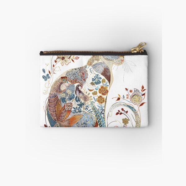 Item preview, Cat Colorful Floral Patterns Vintage Flowers Art Cat Lover T-Shirt designed and sold by SavsMerch.