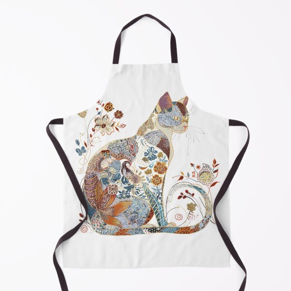 Item preview, Cat Colorful Floral Patterns Vintage Flowers Art Cat Lover T-Shirt designed and sold by SavsMerch.