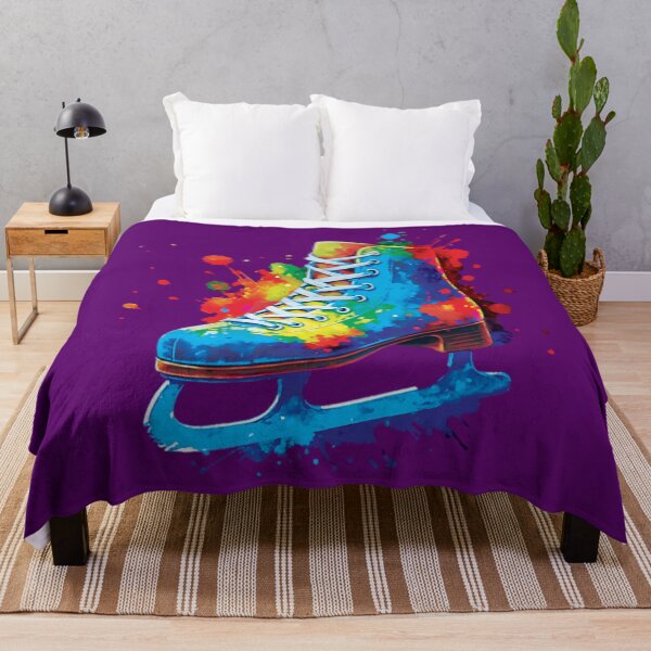 Item preview, Splash Art Ice Skate Winter Watercolor designed and sold by SannaThuy.