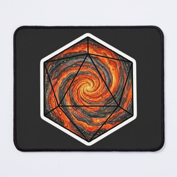 Item preview, Mega D20 Magma RPG Sticker designed and sold by AestheticRPG .