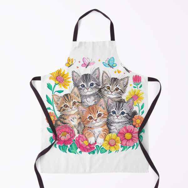 Item preview, Cat Colorful Kittens Floral Cat T-Shirt designed and sold by SavsMerch.