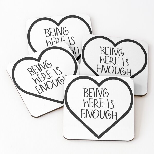 Item preview, Being Here is Enough designed and sold by kinpirks.