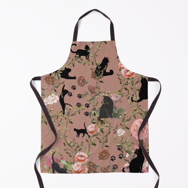 Item preview, Black Cats Floral Cottagecore Pattern | Vintage Aesthetic Cat Lover Gift 2 designed and sold by Asmaa Abdul-Azim.