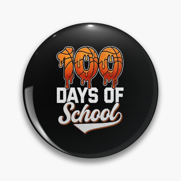 Item preview, 100 Days Of School Basketball Drip Orange Sports Celebration Style designed and sold by allistermariam.