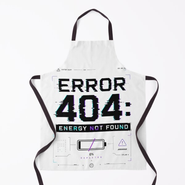 Item preview, Error 404 Energy Not Found-Glitch Streetwear Design designed and sold by designsvetlana1.