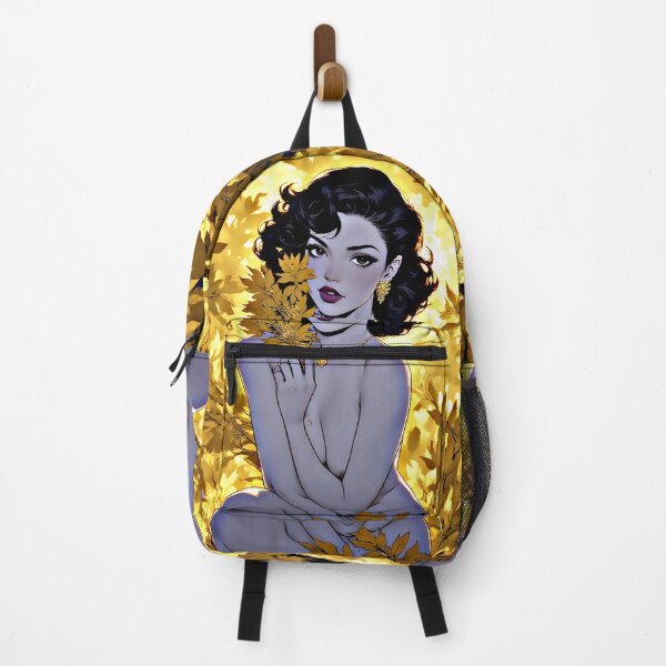 Item preview, Golden Floral Portrait Elegant Woman designed and sold by Neer arts.