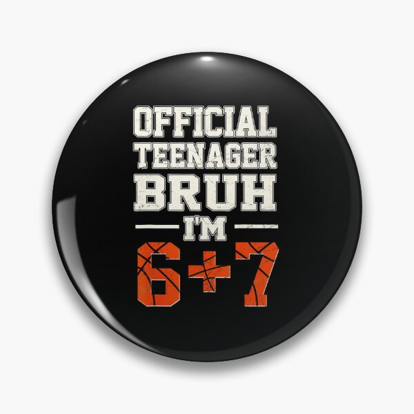 Item preview, Official Teenager Bruh Im 67 Basketball Birthday Joke Vintage Number Style designed and sold by allistermariam.