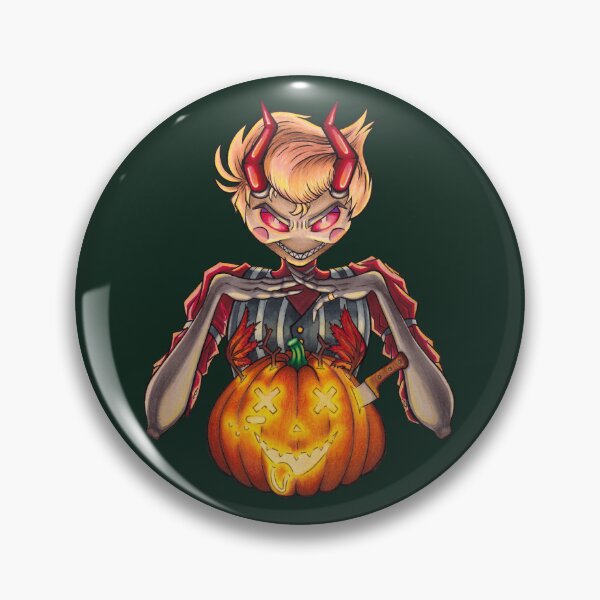 Item preview, Hazbin Hotel Lucifer & Pumpkin Alastor designed and sold by Rina-the-Otter-.