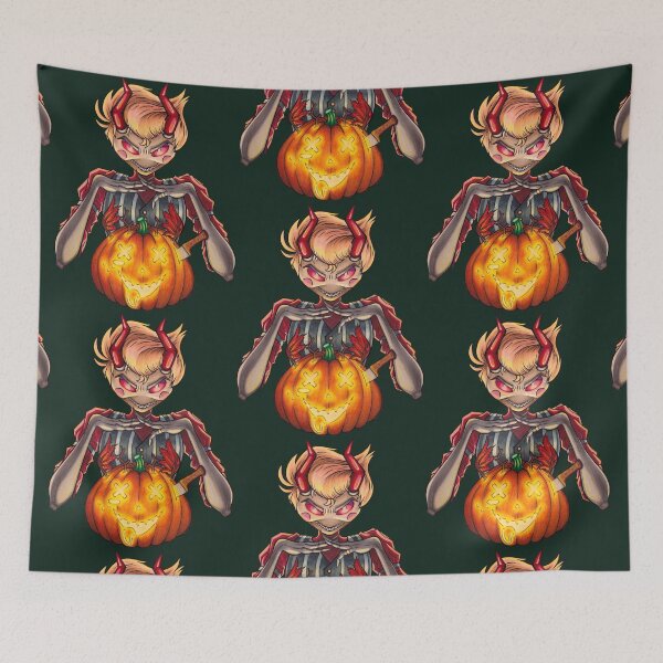 Item preview, Hazbin Hotel Lucifer & Pumpkin Alastor designed and sold by Rina-the-Otter-.