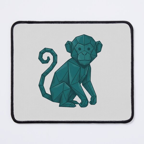 Item preview, Minimalist Monkey Icon – Geometric Kawaii Sticker for Kids and Teens designed and sold by bsbd-action.