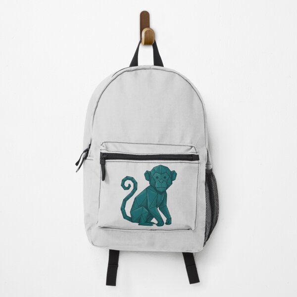 Item preview, Minimalist Monkey Icon – Geometric Kawaii Sticker for Kids and Teens designed and sold by bsbd-action.