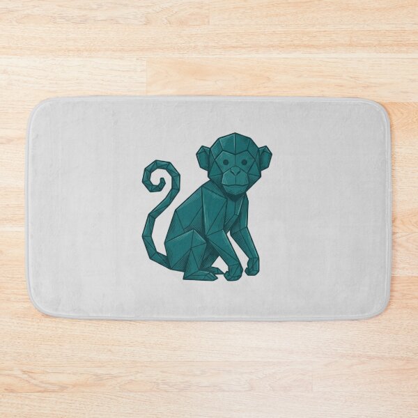 Item preview, Minimalist Monkey Icon – Geometric Kawaii Sticker for Kids and Teens designed and sold by bsbd-action.