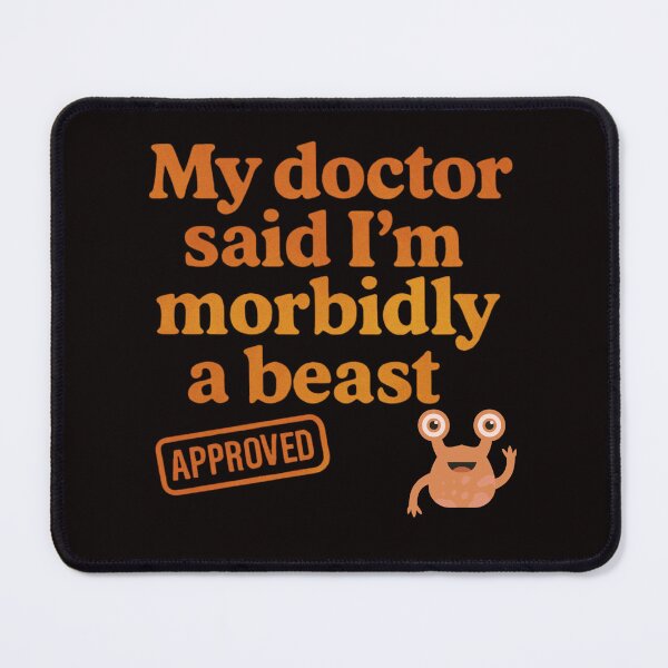Item preview, Morbidly A Beast Doctor Quote Retro Gym designed and sold by FrameFlow.