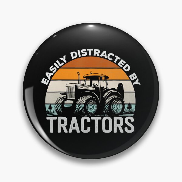 Item preview, Easily Distracted By Tractors Funny Farming Sunset Vintage designed and sold by zamiokaline.