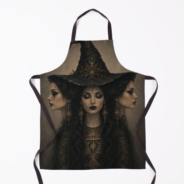 Item preview, Triple-Faced Gothic Witch | Dark Occult Fantasy Portrait designed and sold by WhimsyWink.