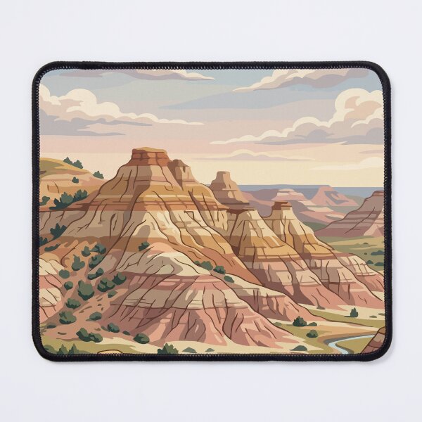 Item preview, Theodore Roosevelt National Park USA Travel Vintage designed and sold by RareDeerArt.