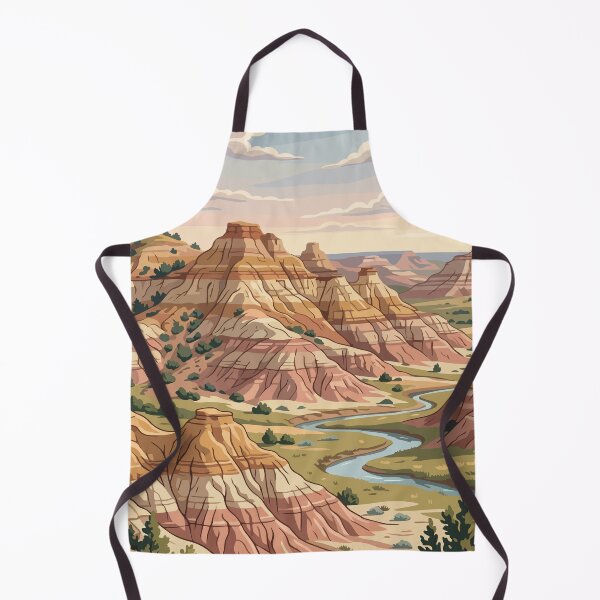 Item preview, Theodore Roosevelt National Park USA Travel Vintage designed and sold by RareDeerArt.
