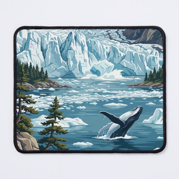 Item preview, Glacier Bay National Park USA Travel Vintage designed and sold by RareDeerArt.