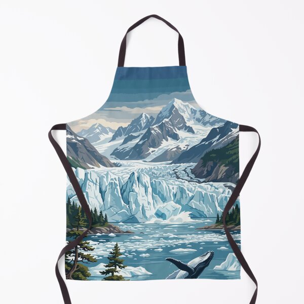 Item preview, Glacier Bay National Park USA Travel Vintage designed and sold by RareDeerArt.