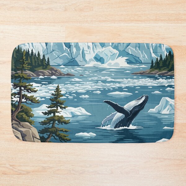Item preview, Glacier Bay National Park USA Travel Vintage designed and sold by RareDeerArt.
