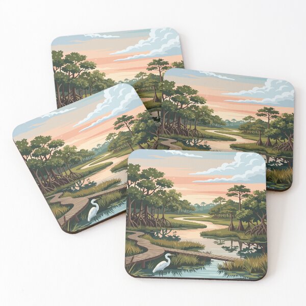 Item preview, Everglades National Park USA Travel Vintage designed and sold by RareDeerArt.