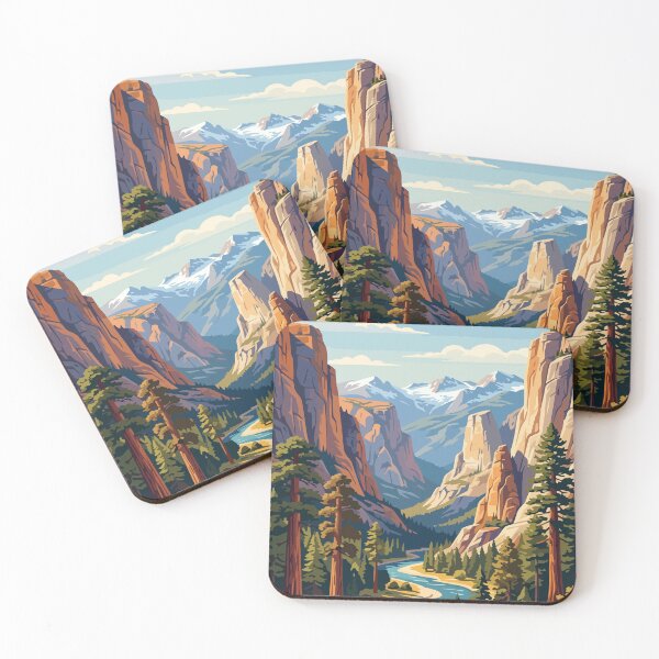 Item preview, Kings Canyon National Park USA Travel Vintage designed and sold by RareDeerArt.