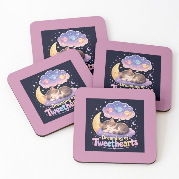 Item preview, Dreaming Of Tweethearts Cute Sleeping Cat designed and sold by planetreynolds.