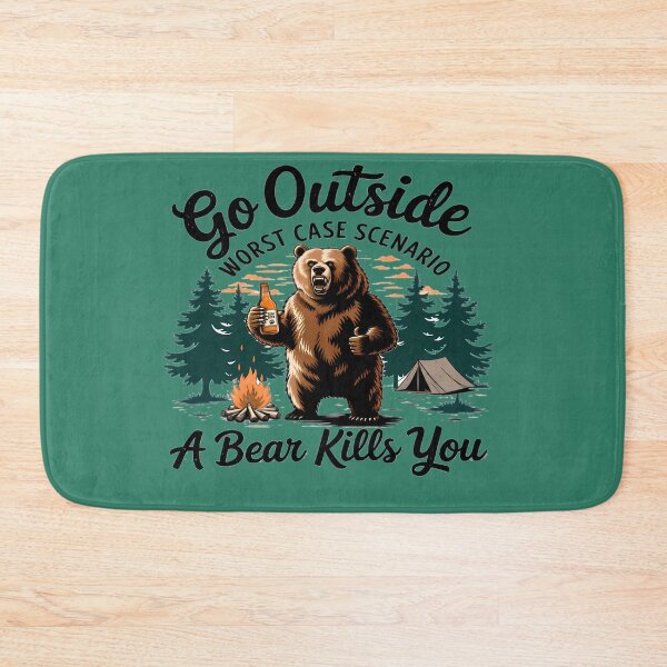 Item preview, Funny Bear Camping-  Worst Case Scenario Aesthetic Design designed and sold by Trinidesigns123.