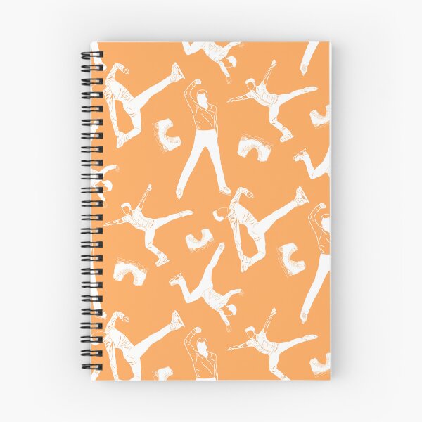 Item preview, Male Figure Skaters White Designs on Orange designed and sold by Purposely Designed.