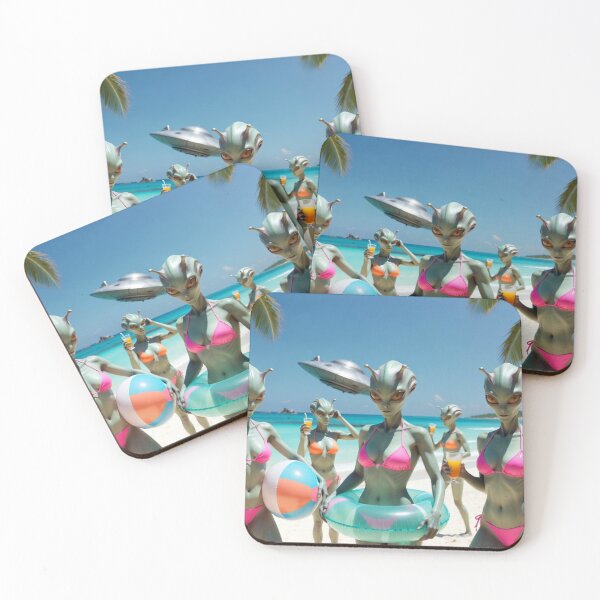 Item preview, Alien Siren Lounging with UFO designed and sold by ITSimagination.