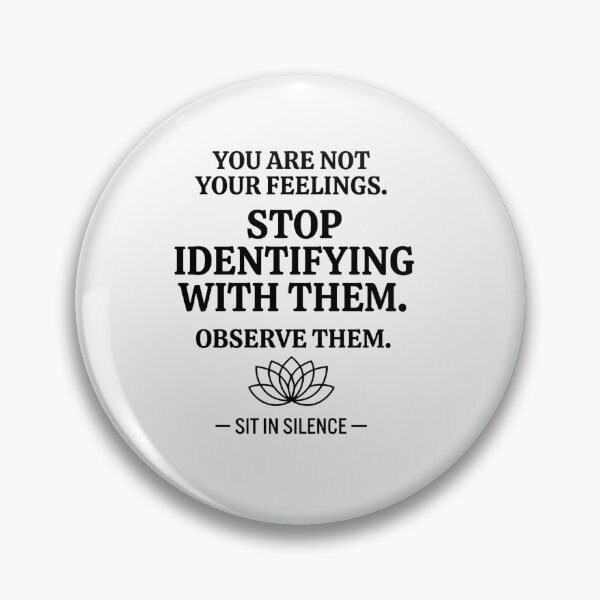 Item preview, You Are Not Your Feelings Minimalist Quote Tee designed and sold by SitInSilence24.
