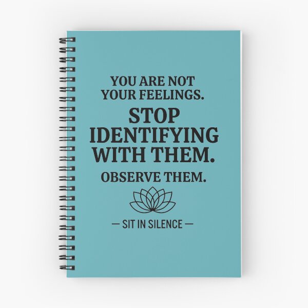 Item preview, You Are Not Your Feelings Minimalist Quote Tee designed and sold by SitInSilence24.