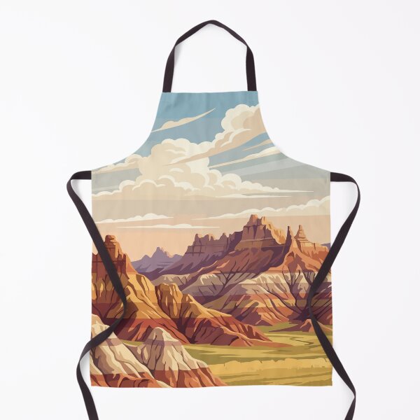 Item preview, Badlands National Park USA Travel Vintage designed and sold by RareDeerArt.