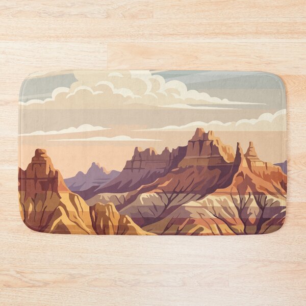 Item preview, Badlands National Park USA Travel Vintage designed and sold by RareDeerArt.