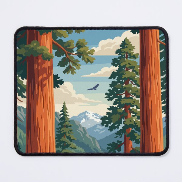 Item preview, Sequoia National Park USA Travel Vintage designed and sold by RareDeerArt.