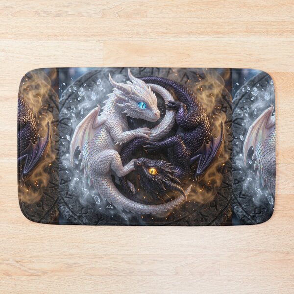Item preview, Baby Dragons Yin Yang Ice and Fire designed and sold by kmiArtistIA.