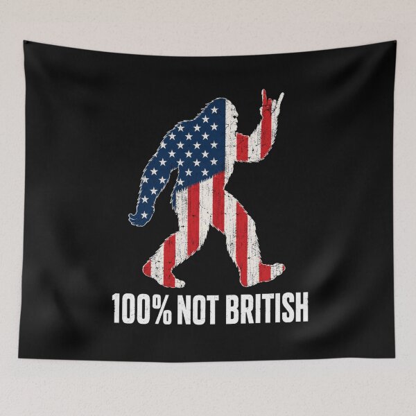 Item preview, 100% Not British American Bigfoot designed and sold by Alpacatata.