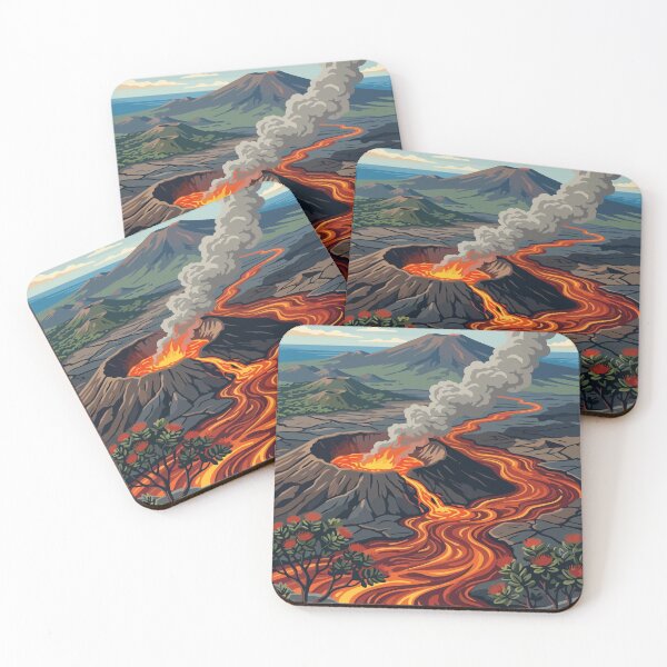 Item preview, Hawaii Volcanoes National Park USA Travel Vintage designed and sold by RareDeerArt.