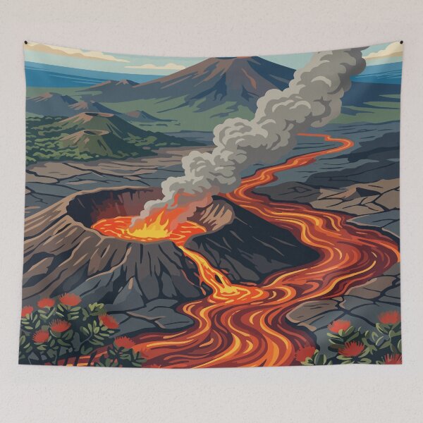 Item preview, Hawaii Volcanoes National Park USA Travel Vintage designed and sold by RareDeerArt.