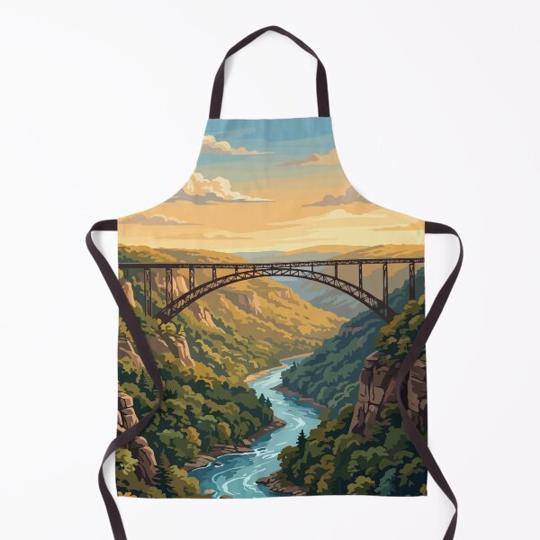 Item preview, New River Gorge National Park USA Travel Vintage designed and sold by RareDeerArt.