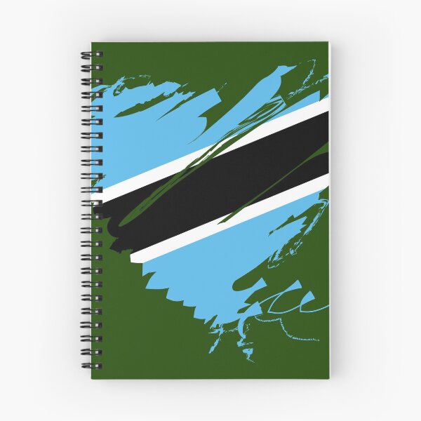 Item preview, Botswana Africa Okavango flag heart lion elephant designed and sold by Helen-Storm.