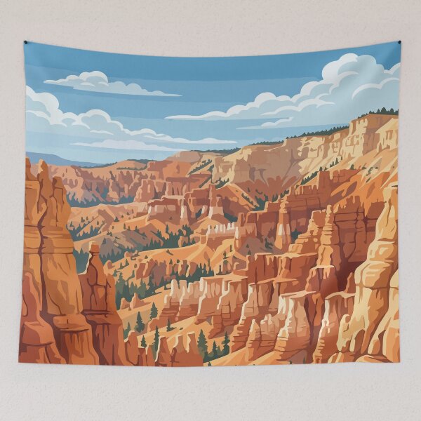 Item preview, Bryce Canyon National Park USA Travel Vintage designed and sold by RareDeerArt.