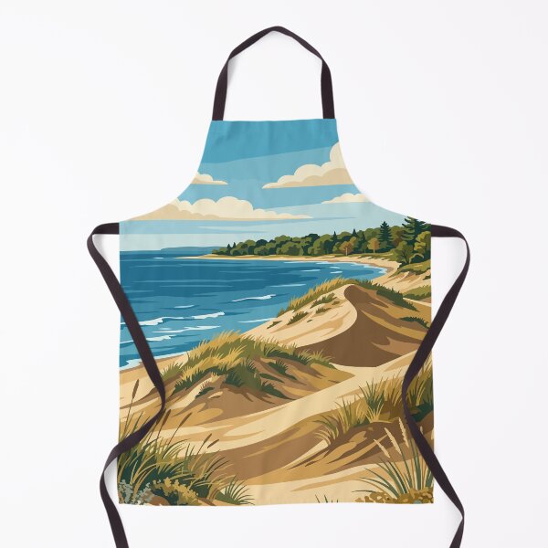 Item preview, Indiana Dunes National Park USA Vintage Travel designed and sold by RareDeerArt.