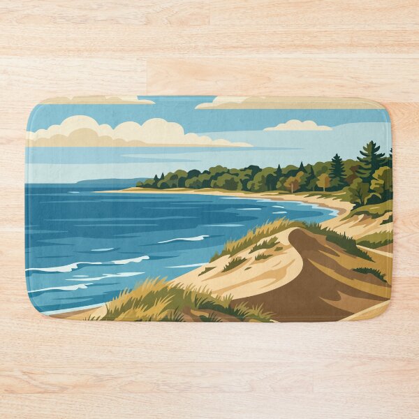 Item preview, Indiana Dunes National Park USA Vintage Travel designed and sold by RareDeerArt.
