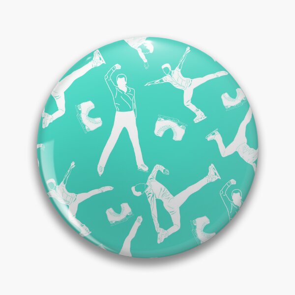 Item preview, Male Figure Skaters White Designs on Mint designed and sold by PD-Skating.