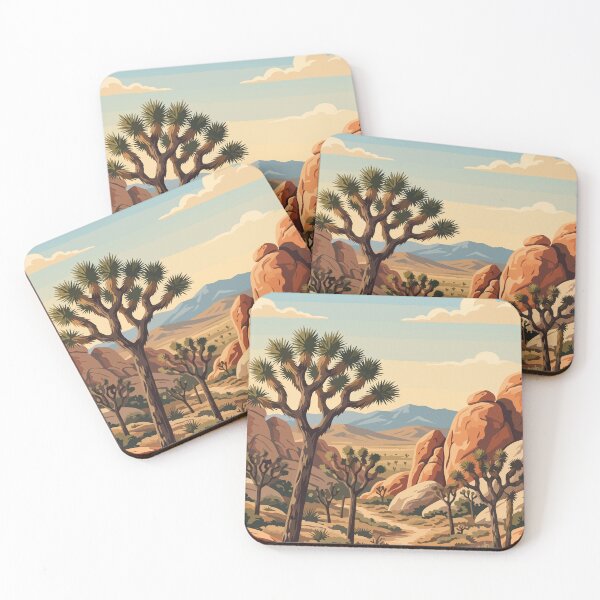 Item preview, Joshua Tree National Park USA Vintage Travel designed and sold by RareDeerArt.