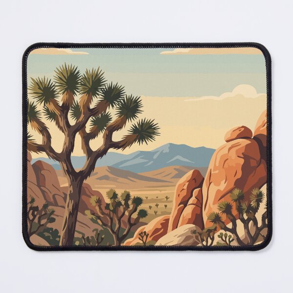 Item preview, Joshua Tree National Park USA Vintage Travel designed and sold by RareDeerArt.