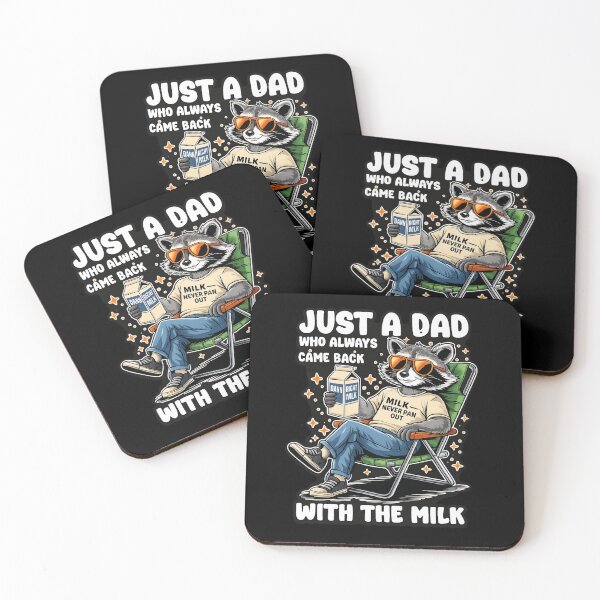 Item preview, Just A Dad Who Came Back With The Milk Funny Raccoon designed and sold by Ekonolotie.