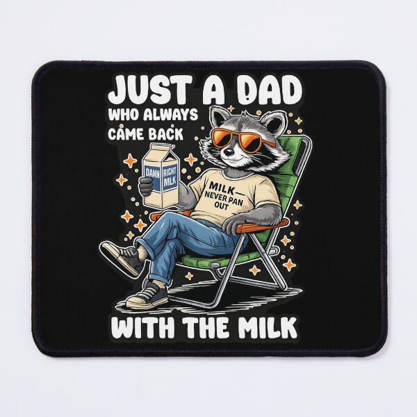 Item preview, Just A Dad Who Came Back With The Milk Funny Raccoon designed and sold by Ekonolotie.